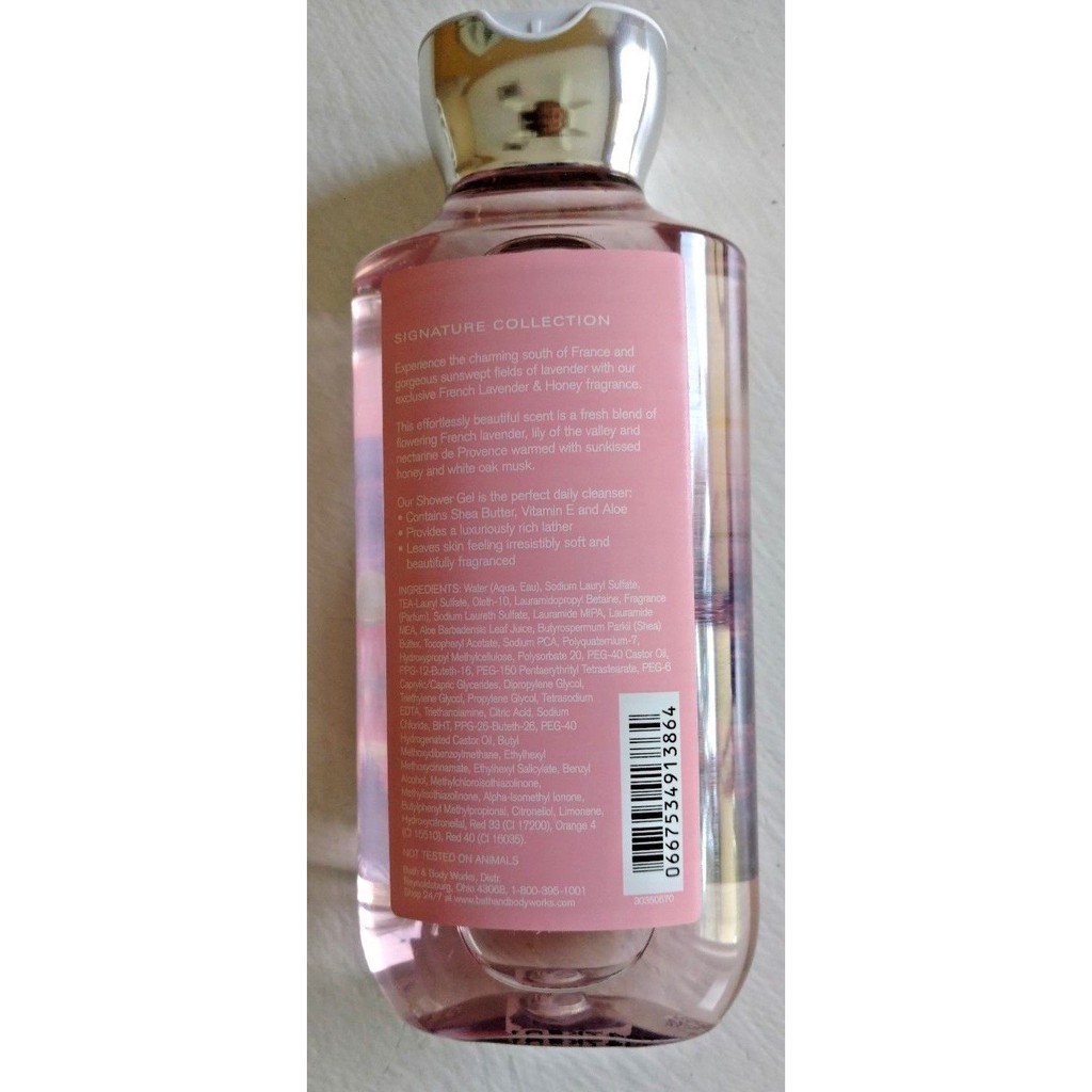 Sữa tắm Bath & Body Works - French Lavender & Honey - Shea & Vitamin E Shower Gel 295mL