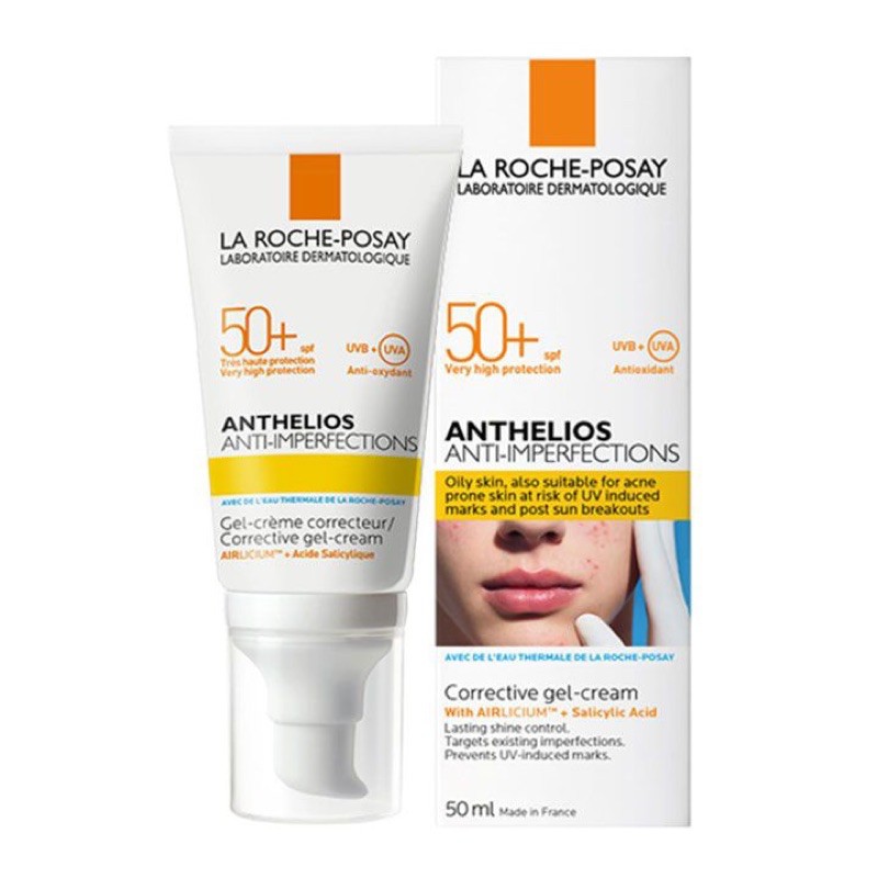 Kem chống nắng giúp bảo vệ da dành cho da bóng dầu, dễ nổi mụn La Roche-Posay Anthelios Anti-Imperfection 50ml | BigBuy360 - bigbuy360.vn