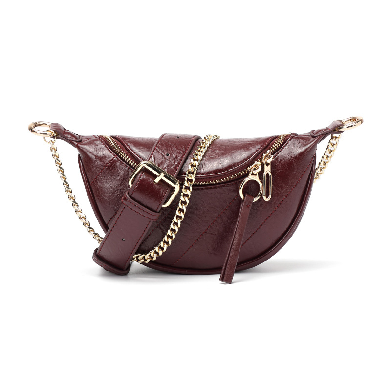 Túi đeo hông IELGY có khóa kéo phong cách cổ điển thời trang cho nữ