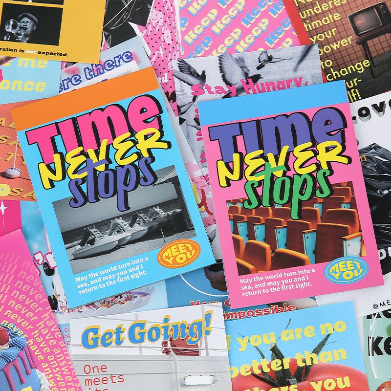 Imoda Set 60 Tờ Giấy Lót Sổ Tay Phong Cách Hàn Quốc Cho Học Sinh