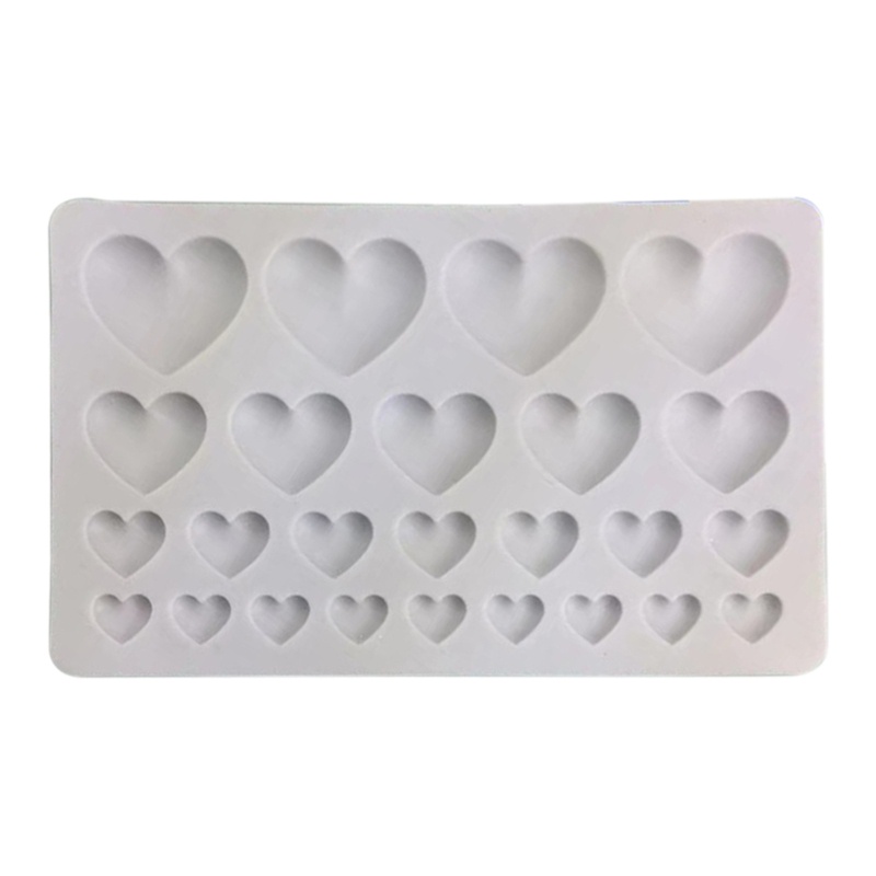 Khuôn silicone làm bánh 25 ô hình trái tim