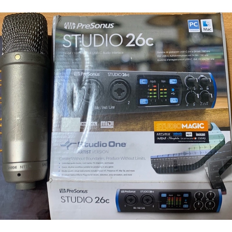 Combo: Presonus Studio 26C + Micro Rode NT1-A