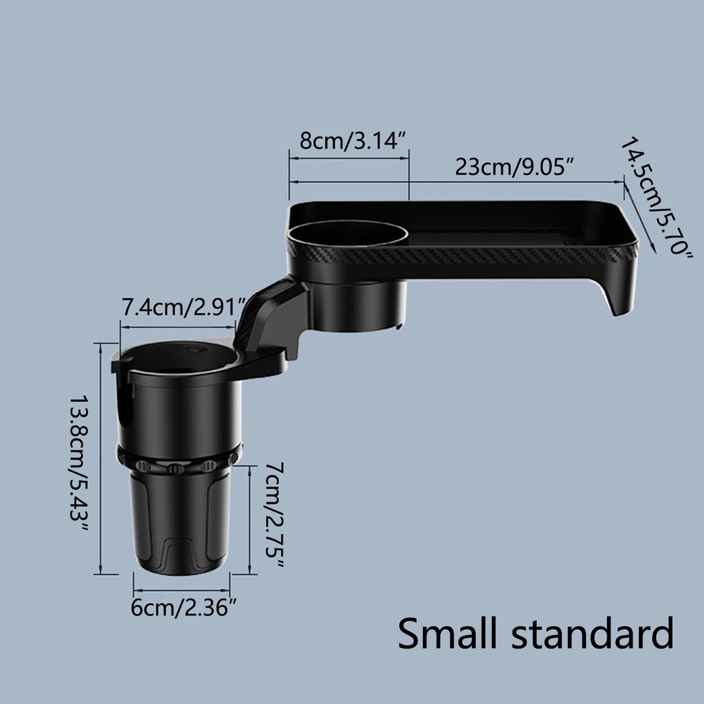 Giá Đỡ Cốc Đa Năng Trên Xe Hơi Xoay 360 Độ° Khay Đựng Thức Ăn Có Thể Điều Chỉnh Xoay Tiện Dụng Cho Xe Hơi