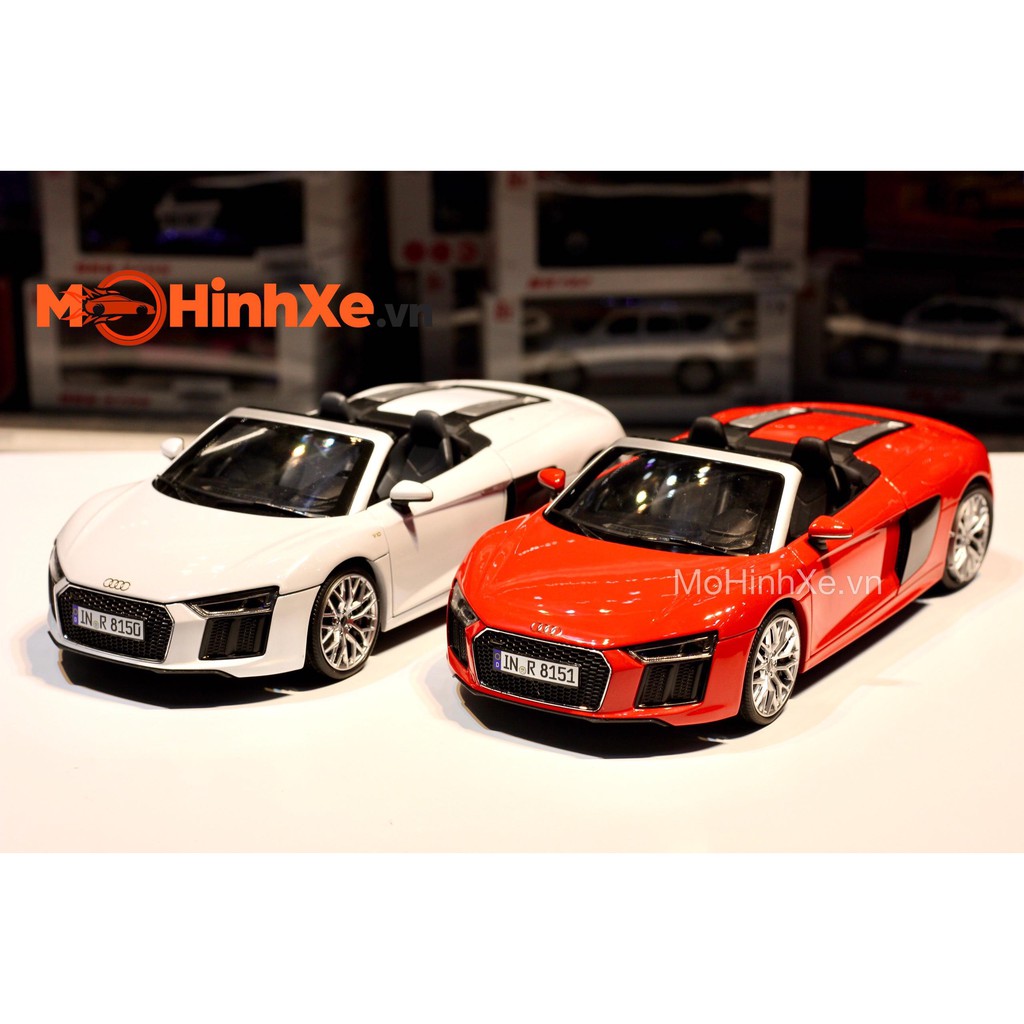 MÔ HÌNH XE AUDI R8 SPYDER V10 1:18 ISCALE