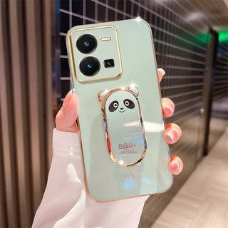 Ốp Điện Thoại Hình Gấu 6D Có Giá Đỡ Cho Vivo Y35 Y21S Y21 2021 Y33S Y33T Y21A Y21T V2110