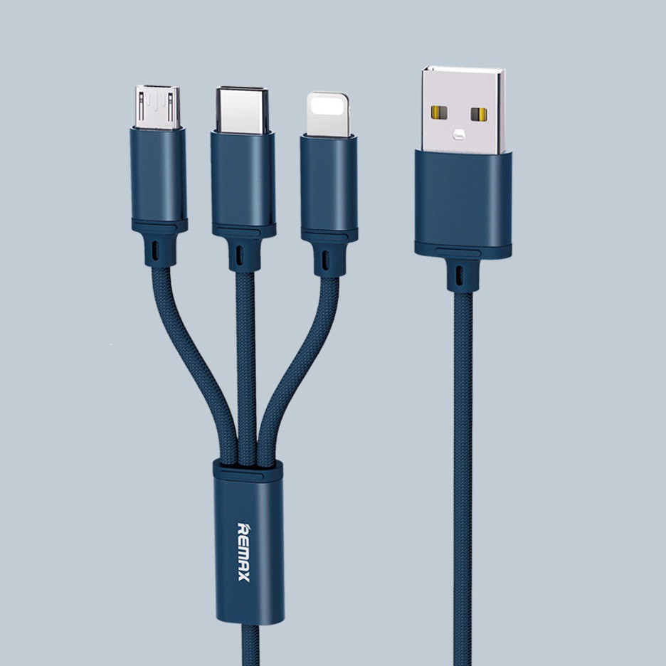 | Best Seller | - [ HOT TREND ] CÁP 3 TRONG 1 REMAX RC-131TH (LIGHTNING-MICRO USB-TYPE C)