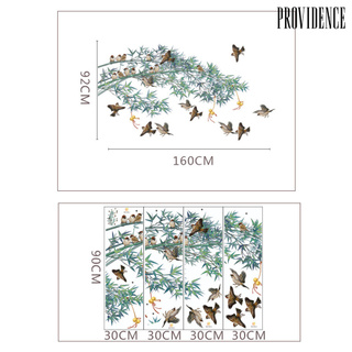 Decal Dán Tường Hoạ Tiết Cây Tre