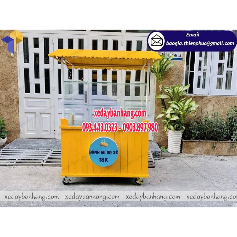 Xưởng đóng xe bánh mì lưu động giá rẻ tại Phan Thiết - xedaybanhang.com - Đt: 0903897980