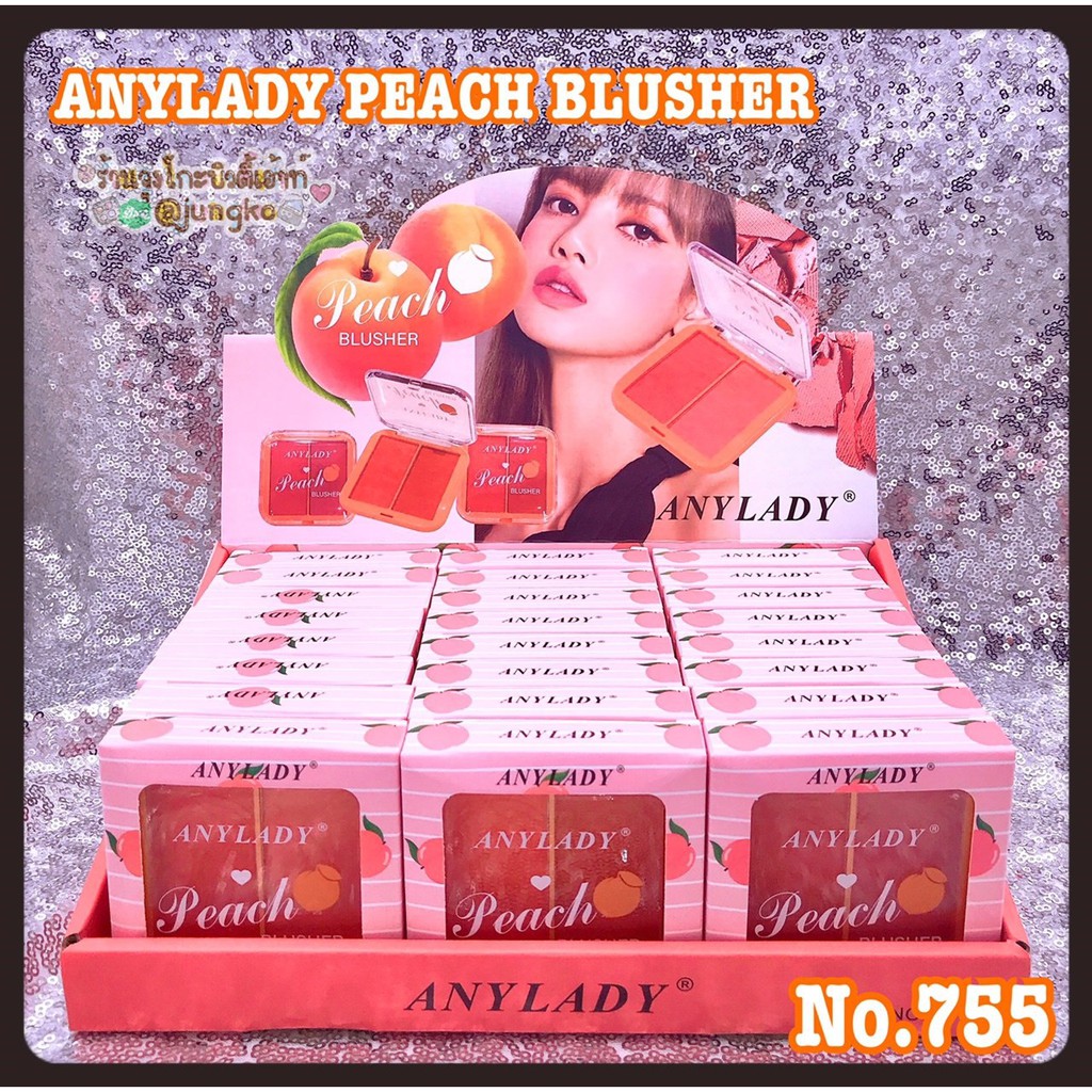 Phấn Má Hồng 2 Ô ANYLADY PEACH BLUSHER NO.755 | BigBuy360 - bigbuy360.vn