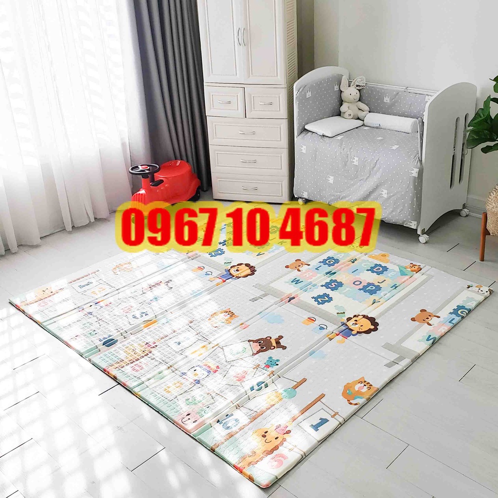 Thảm chơi gấp gọn cho bé Umoo dày dặn, không mùi, không thấm nước
