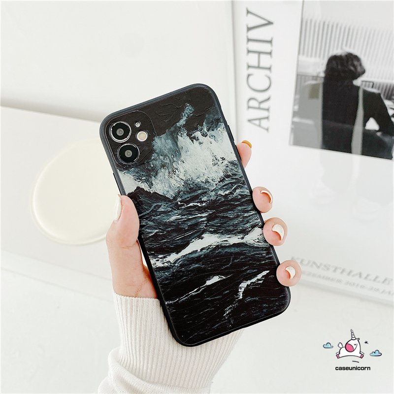 Ốp điện thoại TPU họa tiết cơn sóng 3D cho IPHONE 11 IPHONE 8PLUS 7PLUS 6 6S 7 8 PLUS X XR XS MAX 11PRO MAX