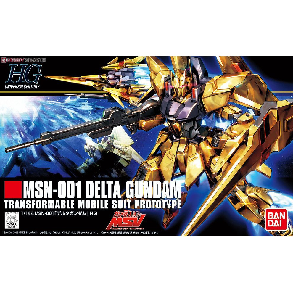 Mô hình Gundam Bandai HG MSN-001 Delta Gundam 1/144 MS Gundam [GDB] [BHG]