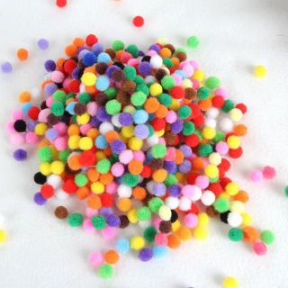 Hạt Pompom nhiều màu 1cm, 2cm