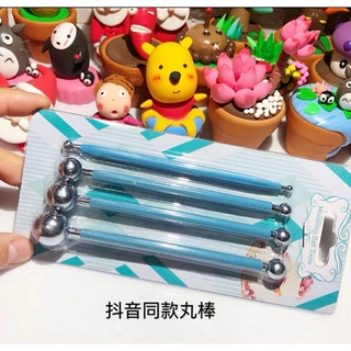 Bộ 4 que đầu tròn tạo hình fondant
