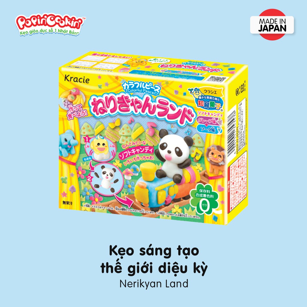 Kẹo Popin Cookin đồ chơi sáng tạo ăn được Thế Giới Diệu Kỳ - Nerikyan Land HSD T8.2021 chính hãng