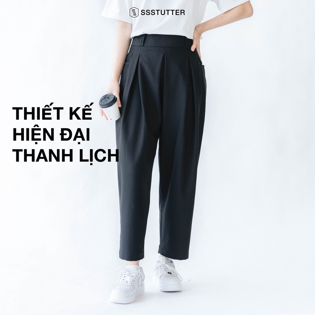 Quần dài nữ SSSTUTTER cạp cao dáng đứng trẻ trung linh hoạt Fur Pants