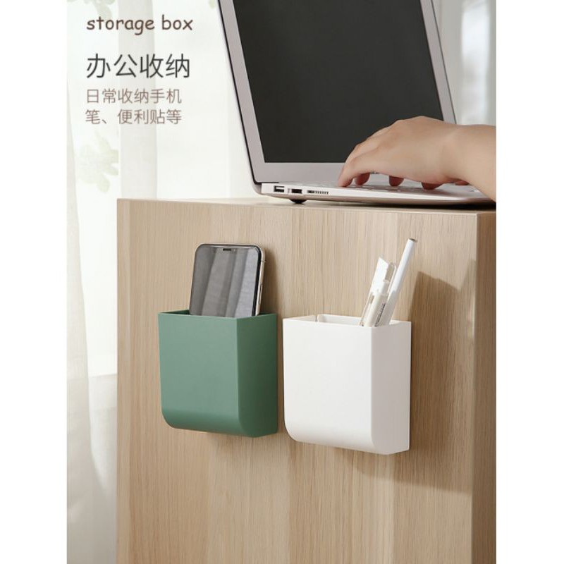 Kệ Hộp Dán Tường Để Đựng remote Tivi, Máy Lạnh, Sạc Điện Thoại Đa Năng.