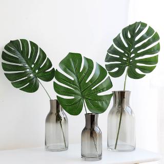 2 Chiếc Monstera Lá Nhân Tạo Mô Phỏng Xanh Lá Cọ Trang Trí Nhà
