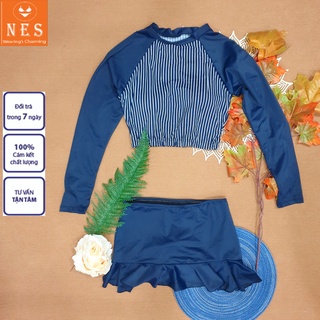 Bikini 2 mảnh cạp cao váy dễ thương