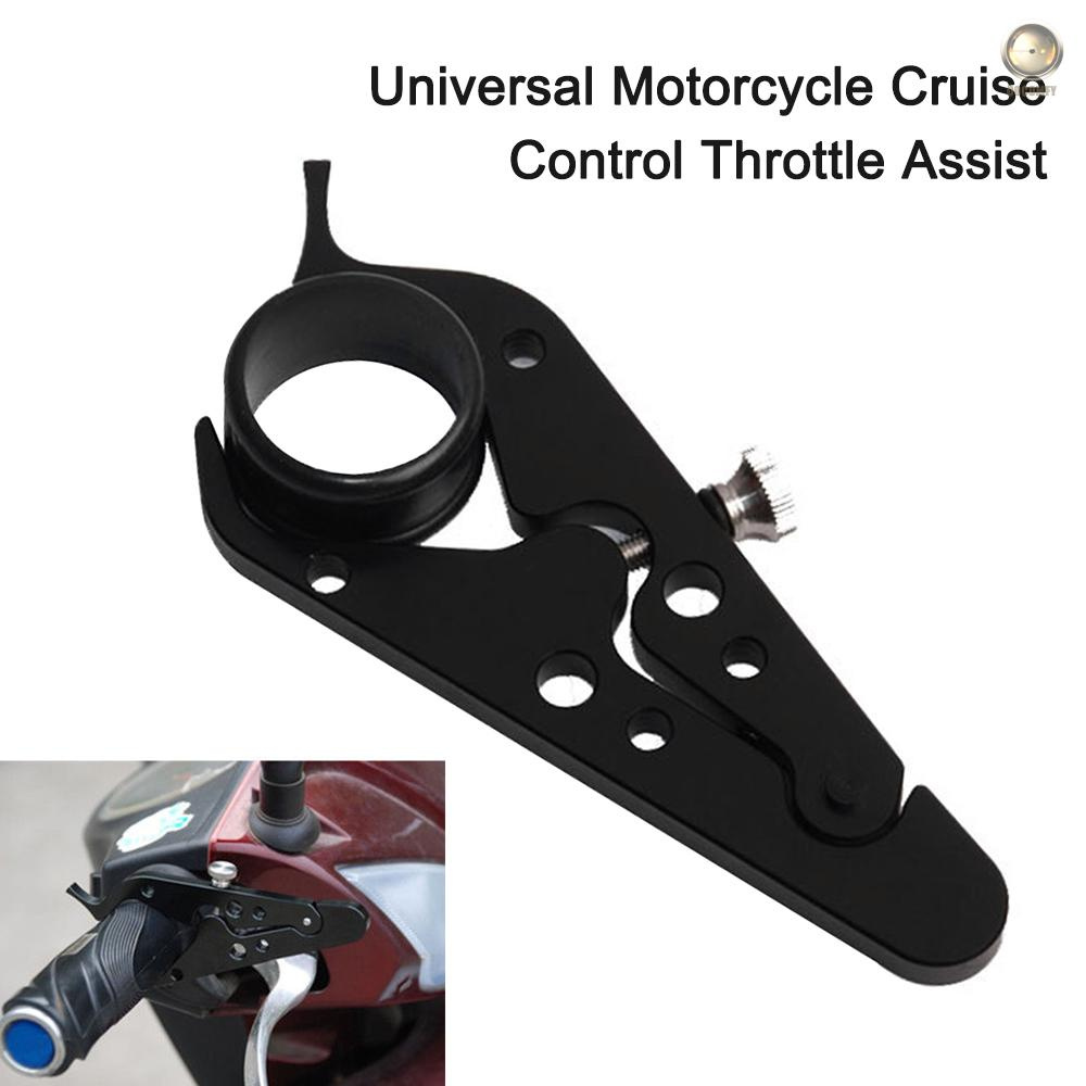 Universal Motorcycle Cruise Control Throttle Assist Wrist Hand Grip Lock Cramp Aluminum with Silicone Ring Protect Thrott