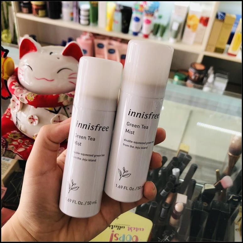 NƯỚC XỊT KHOÁNG TRÀ XANH INNISFREE green tea mineral mist 50ML +150ML