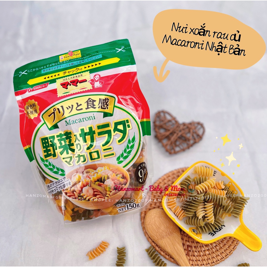 Nui xoắn rau củ tổng hợp Nhật Bản