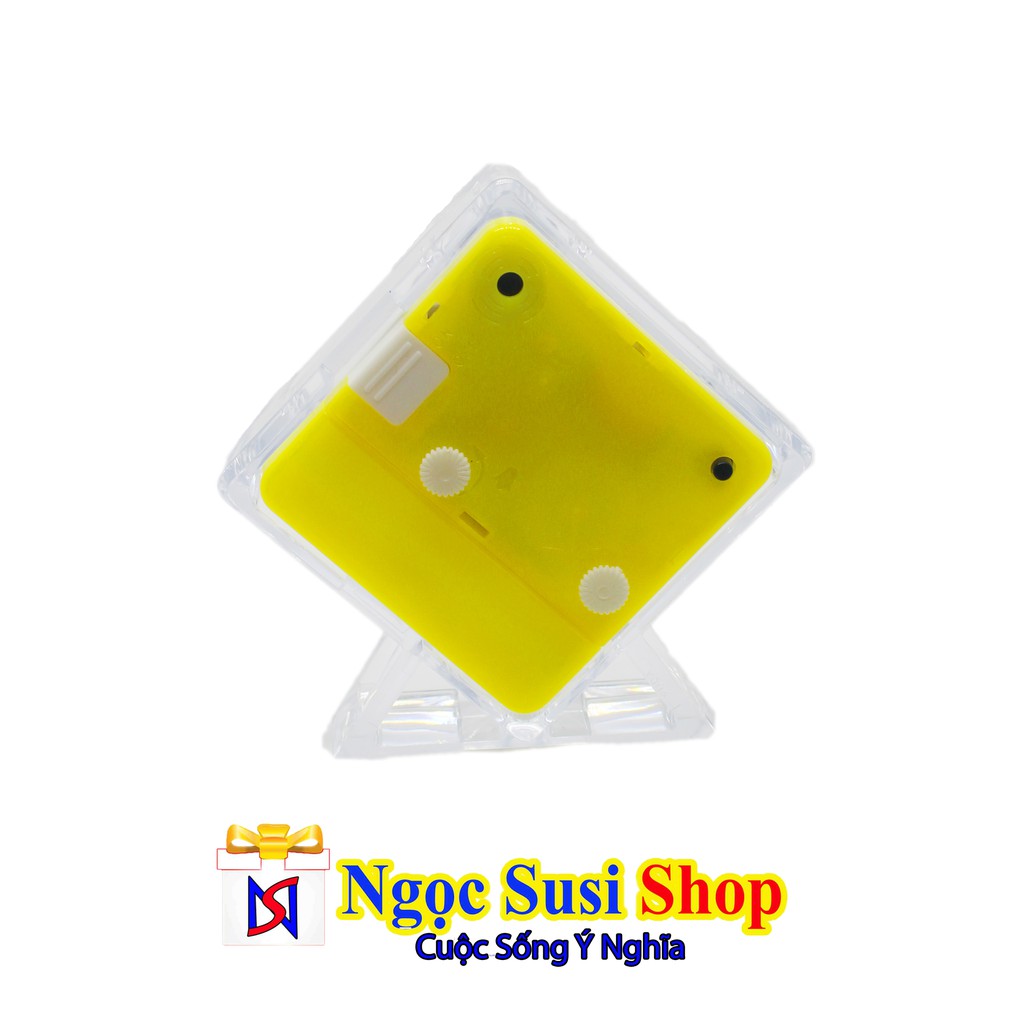 Đồng Hồ Báo Thức Để Bàn Nhiều HìnhTrong Suốt Cực Xịn + Có Đèn LED + Tặng Pin - Giao Mẫu Ngẫu Nhiên Nha