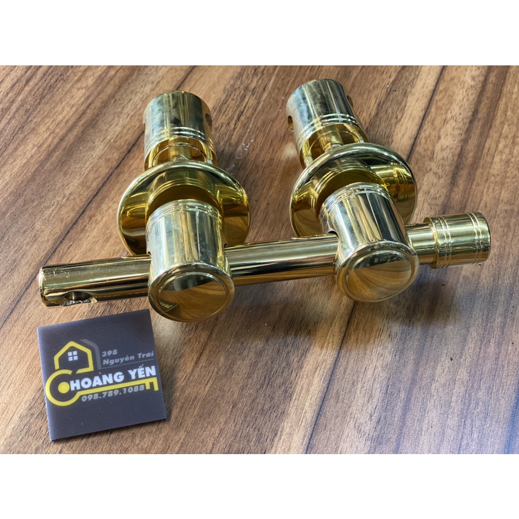 Bộ khóa trùy đồng, đấm chùy đồng, khóa trùy trơn phi 40mm, khóa cửa bức bàn, then cài cửa bằng đồng