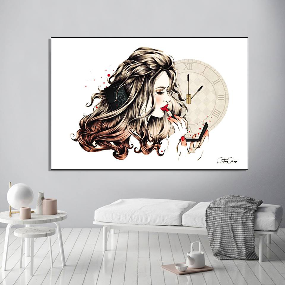 Tranh Cô Gái, Tranh Con Người, Tranh Spa, Tranh Canvas Cao Cấp, Tranh Trang  Trí Kt:60X90 (Rẻ_Bền_Đẹp) | Shopee Việt Nam