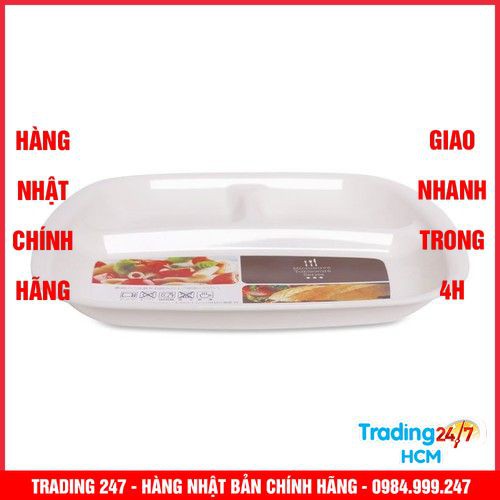 [Hỏa tốc HCM] Khay ăn chia 3 ngăn cho bé NỘI ĐỊA NHẬT BẢN