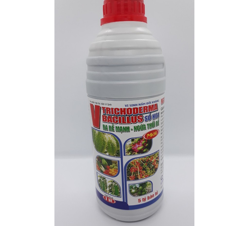 Chế phẩm Trichoderma chai 1L ủ phân hữu cơ, ngừa thối rễ, phòng các loại nấm bệnh trên cây trồng