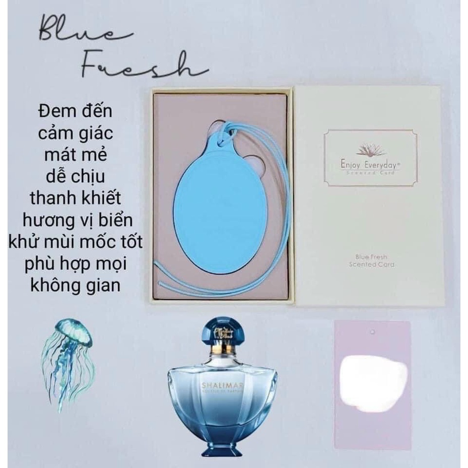 (CHÍNH HÃNG) Nước Hoa Sáp Thơm Enjoy Everyday Scented Card Treo Oto, Nhà Vệ Sinh Tủ Quần Áo