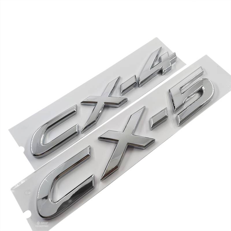 1 Miếng Dán Logo Bằng ABS Chrome CX4 CX5 Thay Thế Cho Xe Hơi MAZDA CX-4 CX-5
