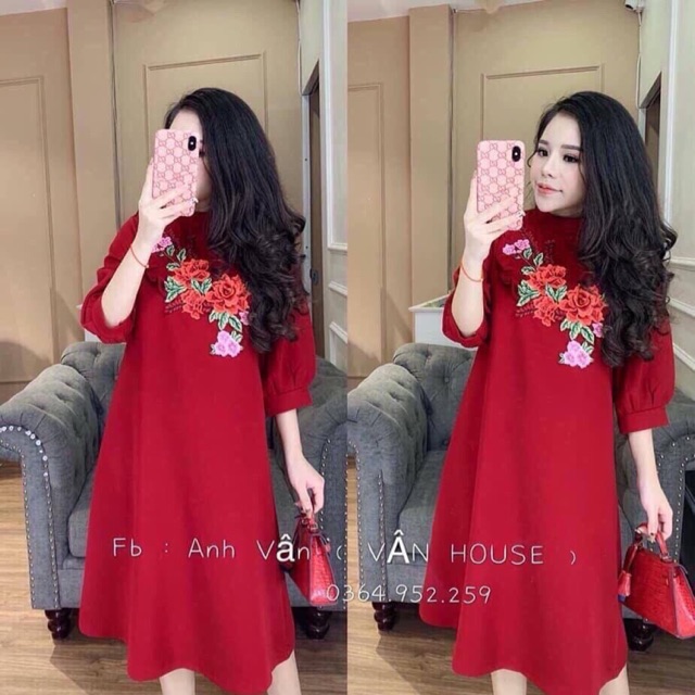 Đầm suông fom rộng