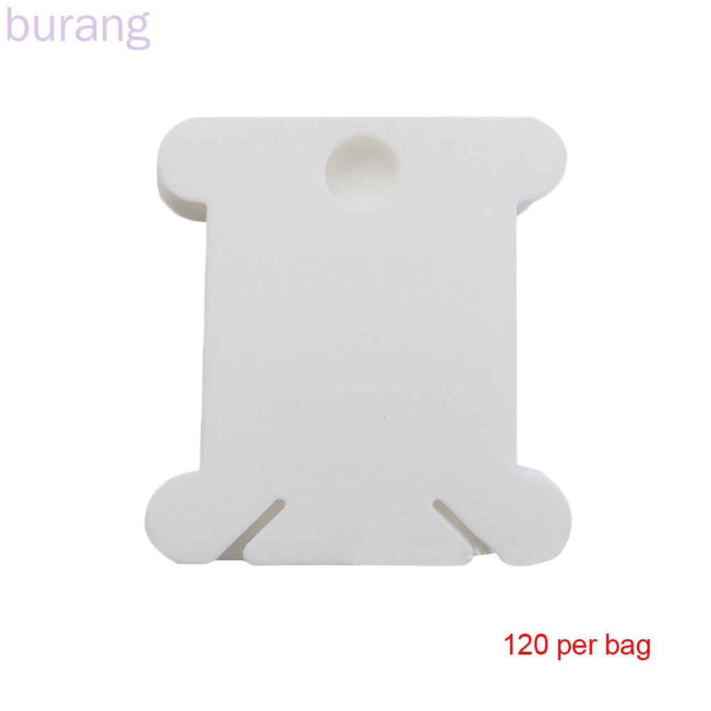 120PCS/Set Plastic Bobbins Spool Thread Card Embroidery Floss DIY Stitch Organizer Holder Sewing Tools