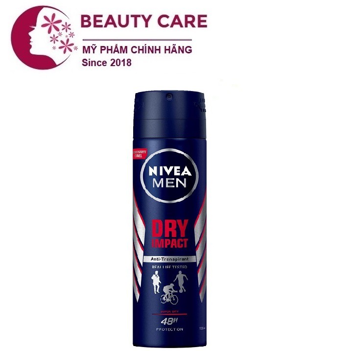 Xịt ngăn mùi NIVEA MEN Dry Impact khô thoáng (150ml)