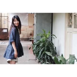 Sơ mi thô đũi( chỉ còn xanh tím than)