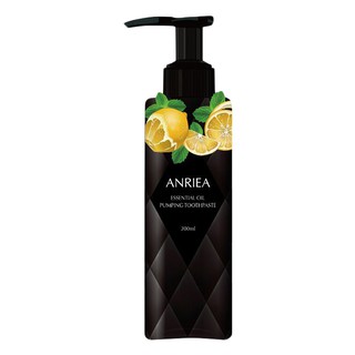 Kem đánh trắng răng Anriea Essential Oil Pumping Toothpaste - 200ml (tặng 2 gói nước súc miệng)