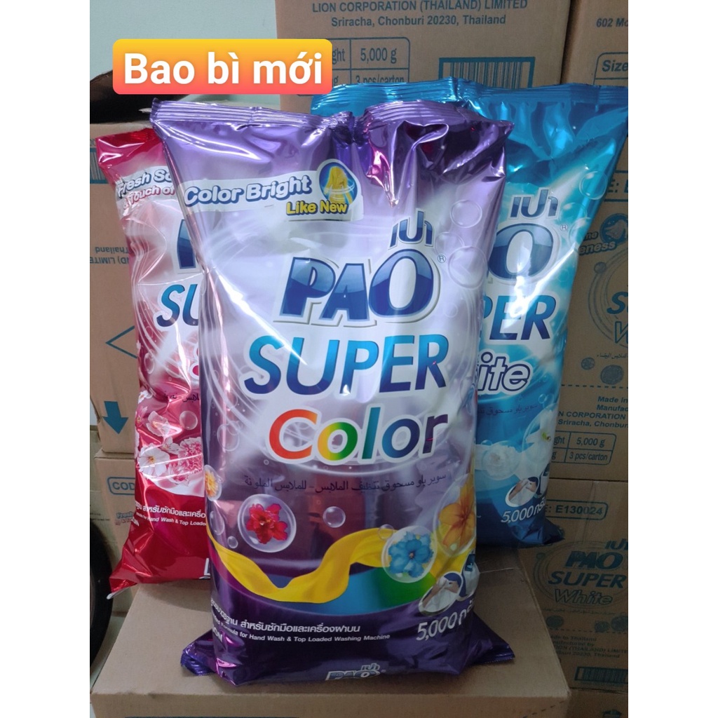 Bột Giặt PAO 5 Kg Thái Lan Chính Hãng TEM nhập Khẩu