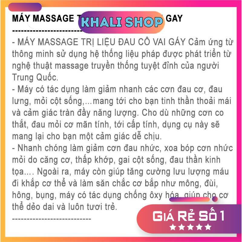 [CHÍNH HÃNG]  Máy Massage Vai Cổ Gáy Trị Liệu Cao Cấp - Máy Mát Xa Châm Cứu Xung Điện Từ Bấm Huyệt 3D Cho Mọi Lứa Tuổi