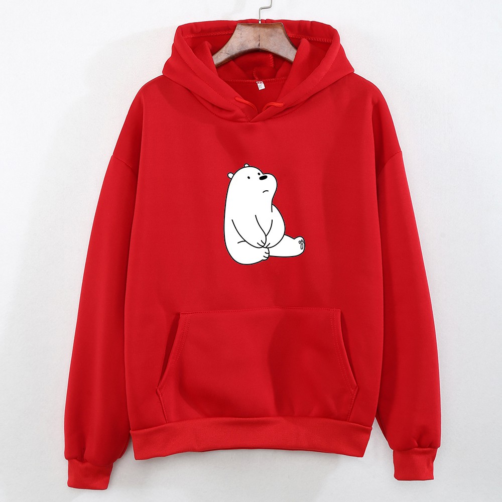 Áo hoodie nỉ nữ form rộng Familylove – Set hình gấu trắng đáng yêu | BigBuy360 - bigbuy360.vn