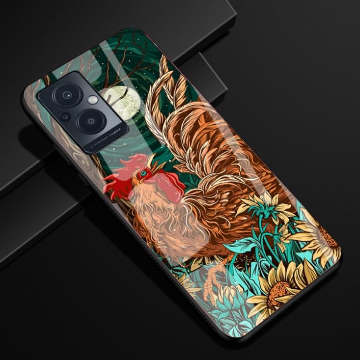 Ốp Lưng OPPO RENO 7 5G, RENO 8Z 5G mặt kính cường lực nano chống bể cao cấp thiết kế Độc Quyền