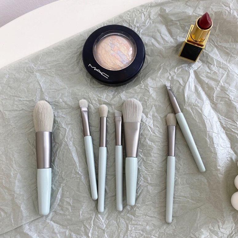 Bộ cọ gốm 8 cây Trang Điểm Cá Nhân Kèm Túi Zip siêu Mềm - LADY