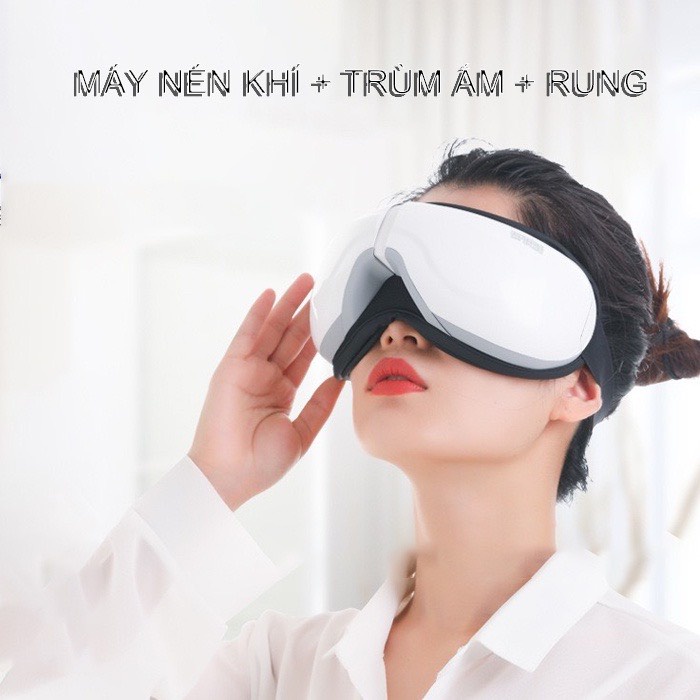 MÁY MASSAGE MẮT ED-1108 Công Nghệ Áp Suất Túi Khí Kèm Nhiệt, Ấn Huyệt, Mát Xa Mắt BẢO HÀNH 12 THÁNG