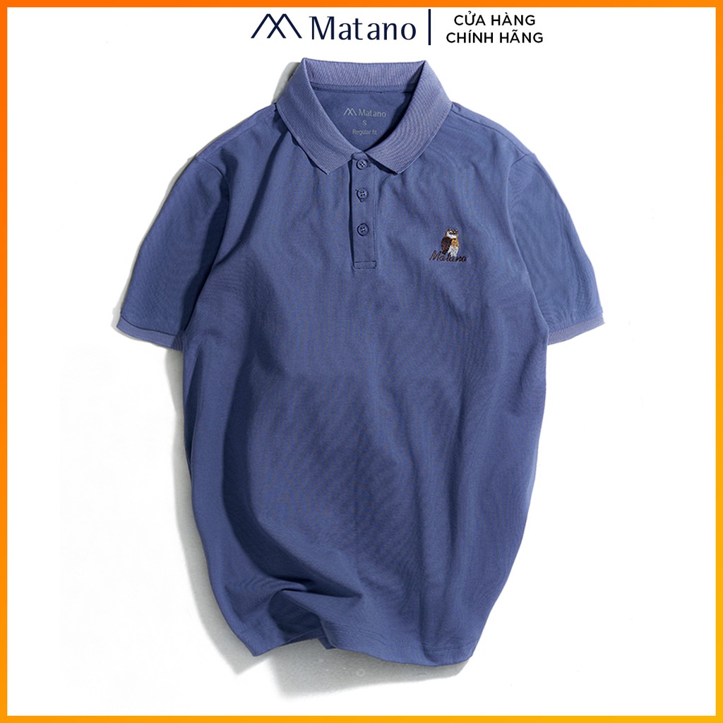 Áo thun polo nam cá sấu MATANO - Áo phông nam có cổ trụ bẻ, vải cotton cao cấp chính hãng, thêu họa tiết chim đẹp 027 | BigBuy360 - bigbuy360.vn