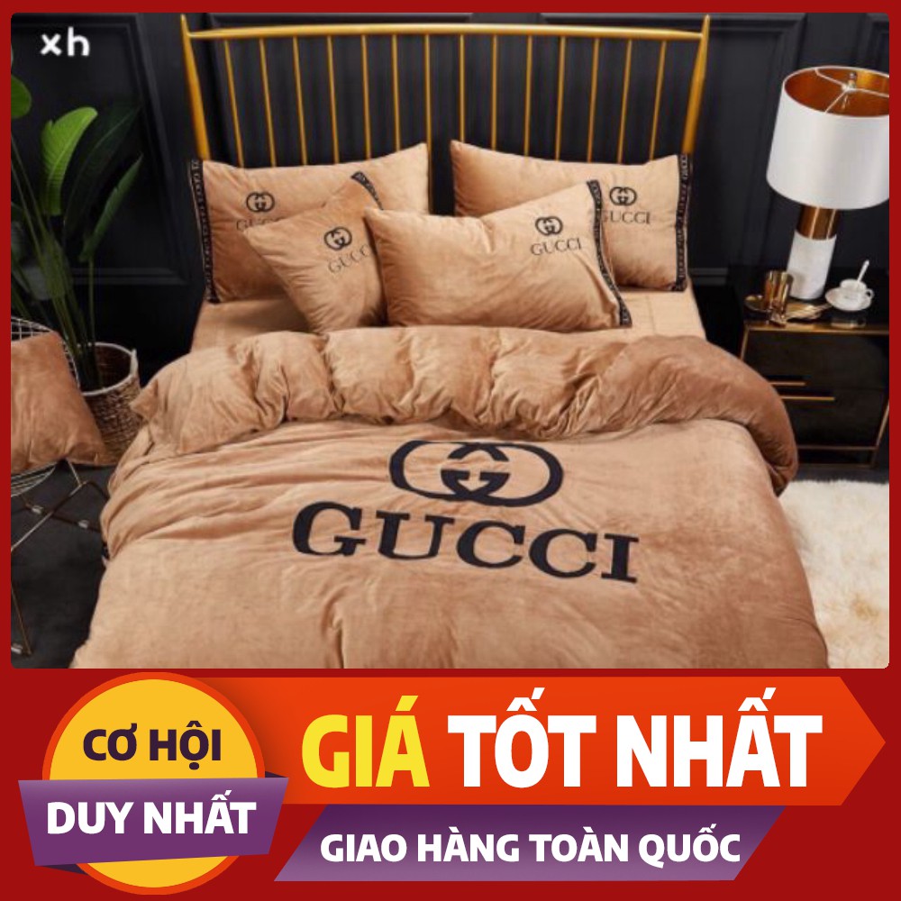 Bộ chăn ga gối nỉ nhung thương hiệu