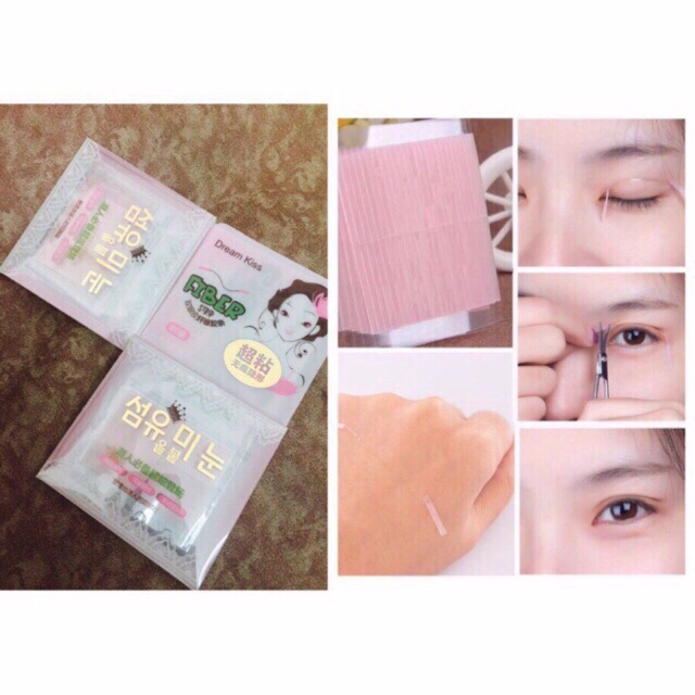Follow Shop 01/06 Dán mí chỉ Dream Kiss Fiber Strip 80 sợi