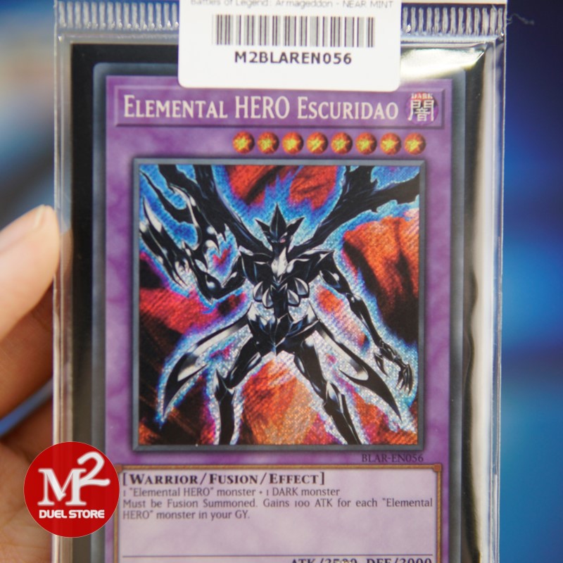 Lá bài Yugioh BLAR-EN056 Elemental HERO Escuridao – Secret Rare - Đóng gói theo tiêu chuẩn M2SCCQ-Lite