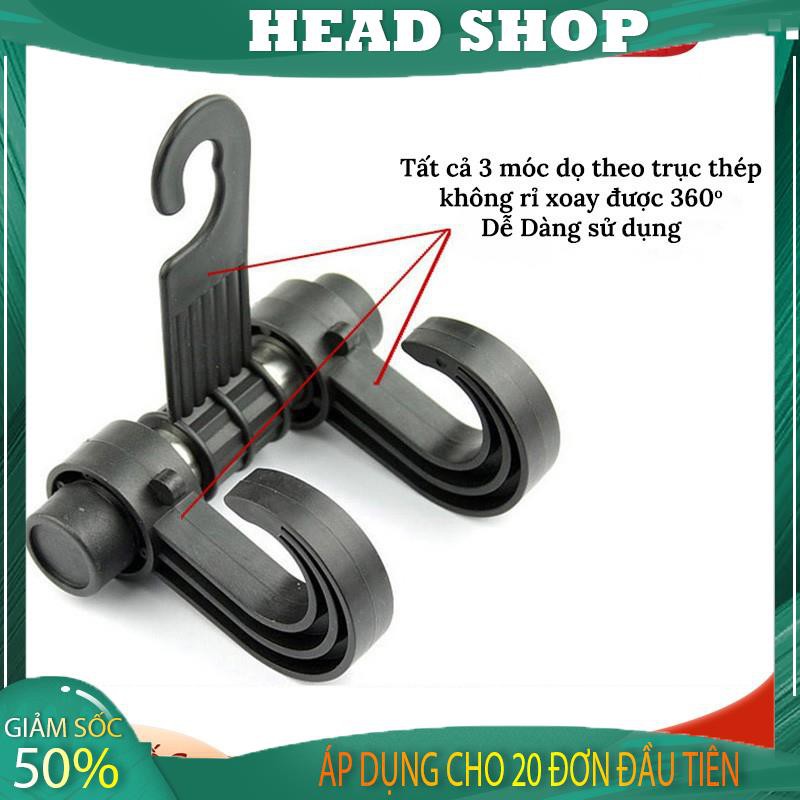 Móc Treo Đồ Ô Tô gài Sau Ghế xe hơi kiêm giá đỡ điện thoại MT2 HEADSHOP