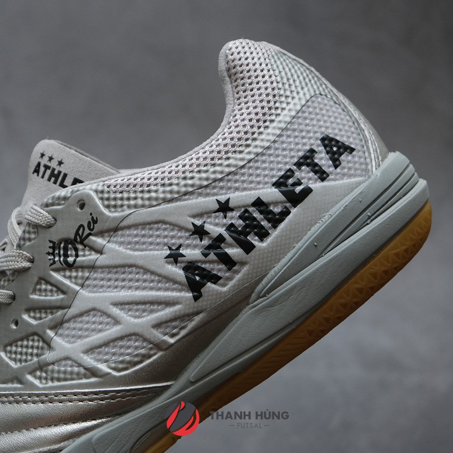 GIÀY ĐÁ BÓNG CHÍNH HÃNG ATHLETA O-REI FUTSAL T007 - 11014-6860 - XÁM/BẠC